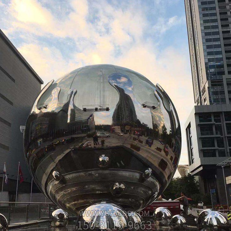 镜面户外不锈钢大型圆球博鱼网页版