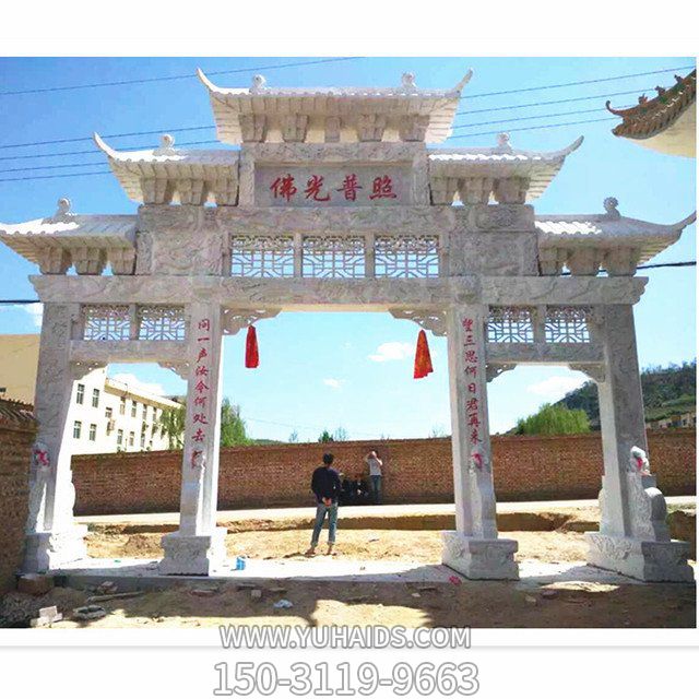 大理石石雕户外农村牌坊博鱼网页版