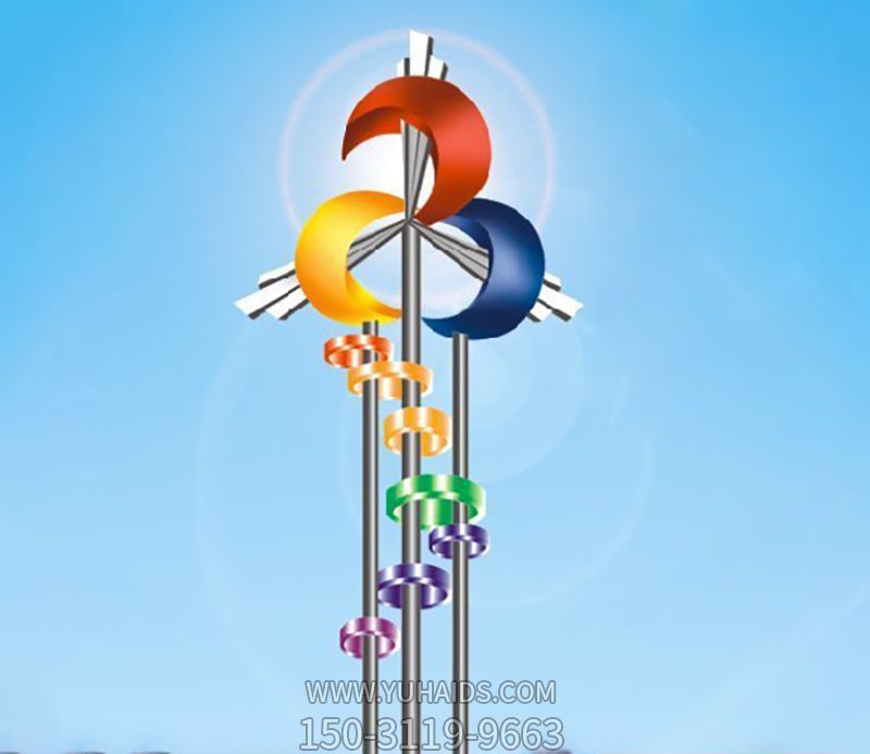 学校企业摆放抽象不锈钢风车博鱼网页版