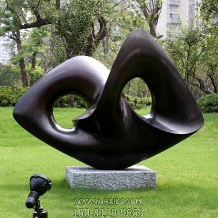  大型仿铜造型创意景观不锈钢异形博鱼网页版 公园草地摆件