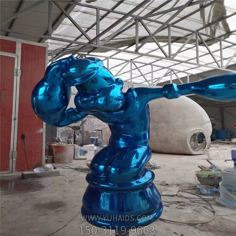 创意玻璃钢喷漆动漫人物博鱼网页版游乐园摆件