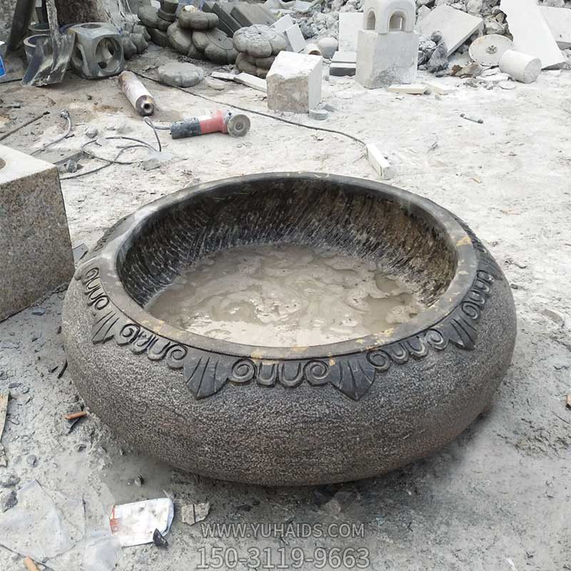 庭院圆形做旧石缸博鱼网页版