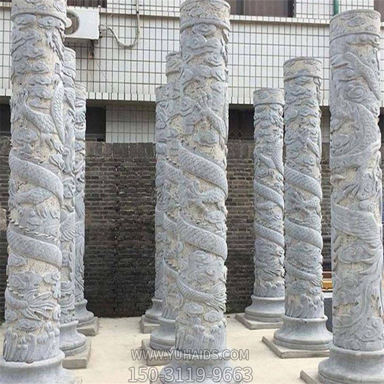大理石石雕户外景观龙柱博鱼网页版