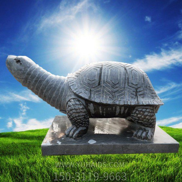 寺庙供奉灵龟 大理石石雕龟博鱼网页版