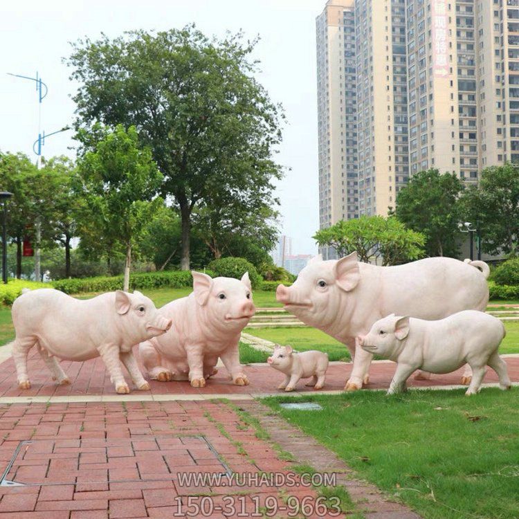 玻璃钢仿真猪，猪仔仿真动物博鱼网页版