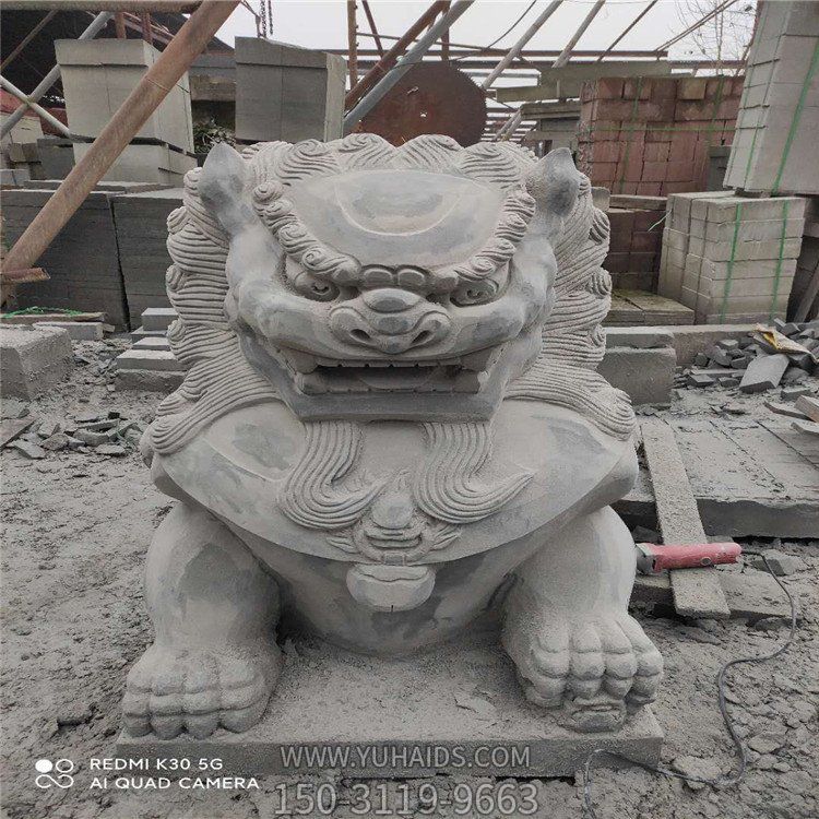 大型青石石雕狮子博鱼网页版