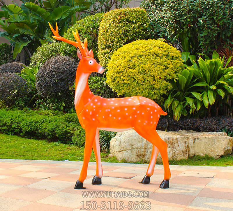 玻璃钢彩绘创意梅花鹿博鱼网页版