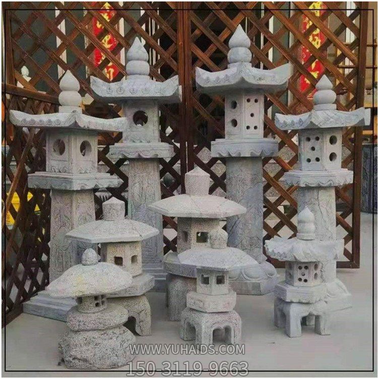 庭院草坪灯 仿古青石灯雕刻 石雕园林灯塔博鱼网页版