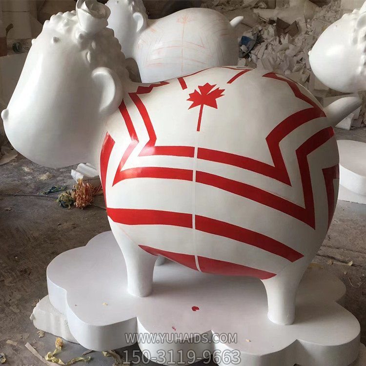 幼儿园玻璃钢卡通彩绘动物摆件博鱼网页版