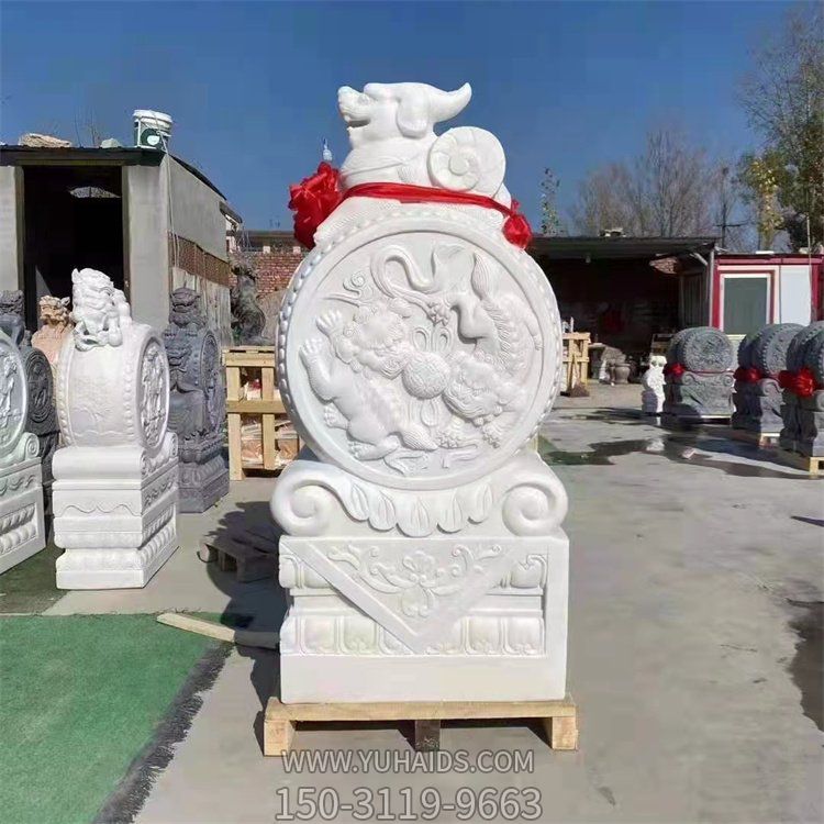 大理石石雕园林景观镇宅抱鼓石博鱼网页版