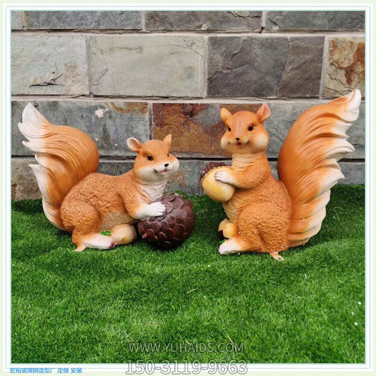 松鼠玻璃钢仿真动物博鱼网页版
