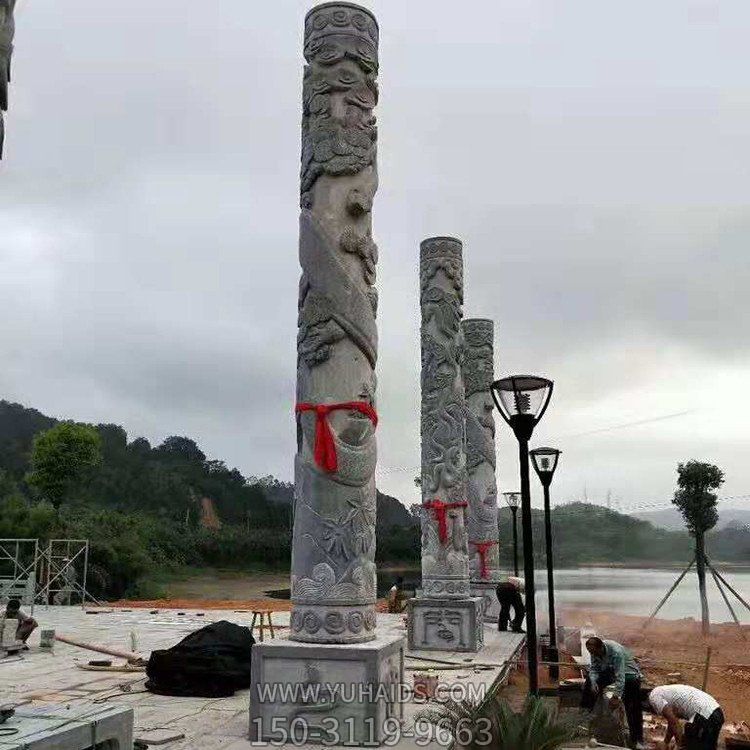 大理石石雕户外浮雕景观龙柱博鱼网页版