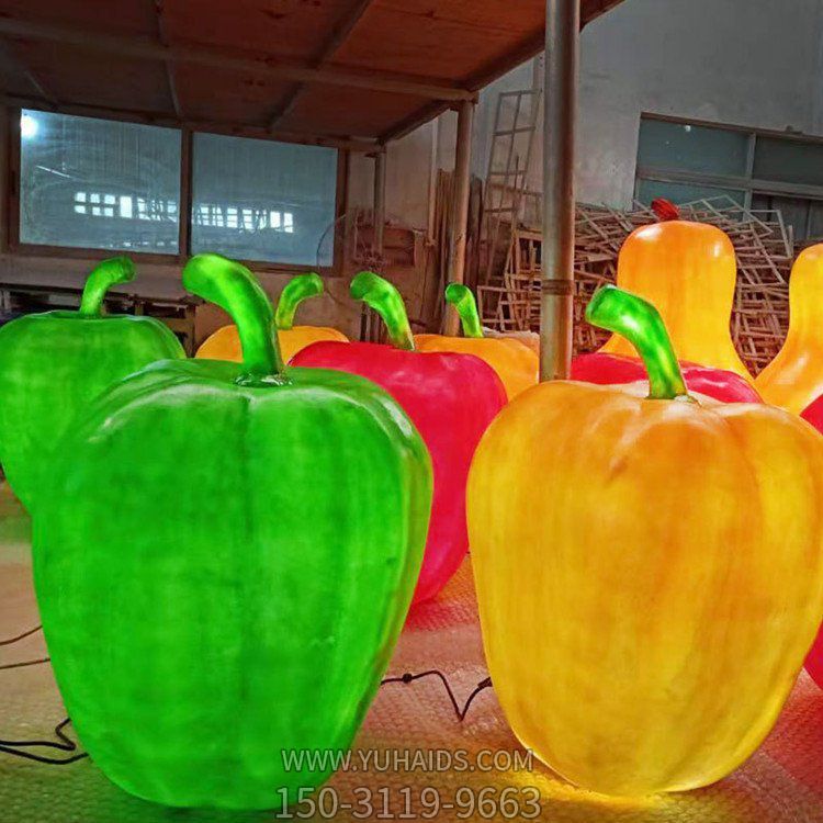 园林发光玻璃钢树脂博鱼网页版蔬菜水果造型