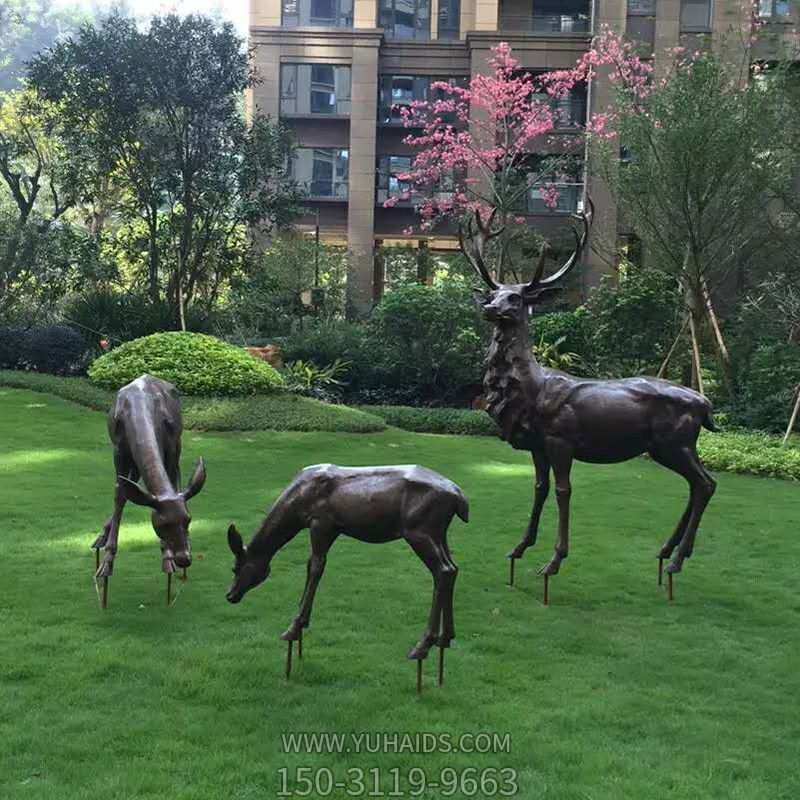 不锈钢仿铜户外景区梅花鹿博鱼网页版