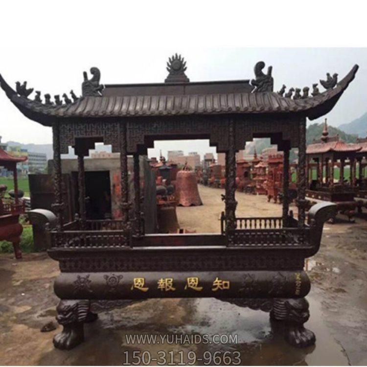 铜雕户外香炉寺庙祈福博鱼网页版