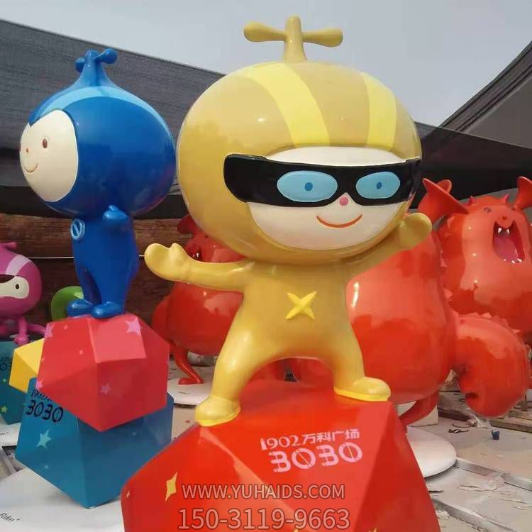 玻璃钢卡通公仔摆件  商场装饰品摆件博鱼网页版