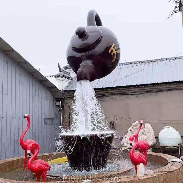 景区园林玻璃钢创意悬浮流水天壶博鱼网页版