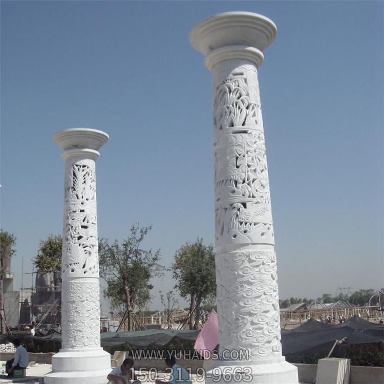 大理石户外园林景观创意文化柱博鱼网页版