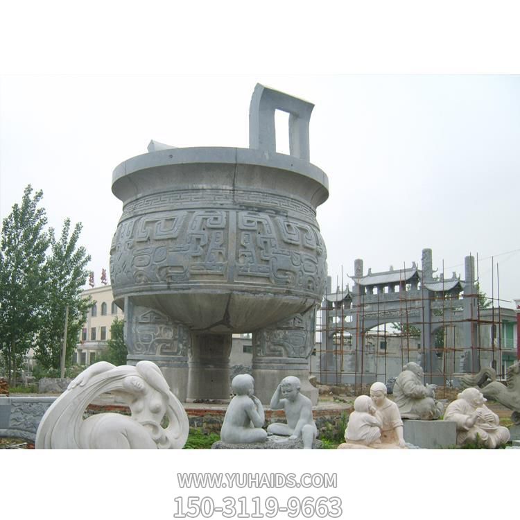 户外庭院寺庙双耳圆形香炉博鱼网页版