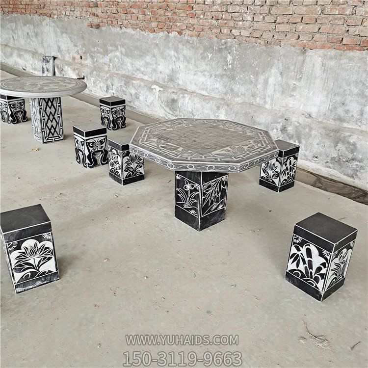 户外小区园林仿古异形休闲大理石桌凳博鱼网页版