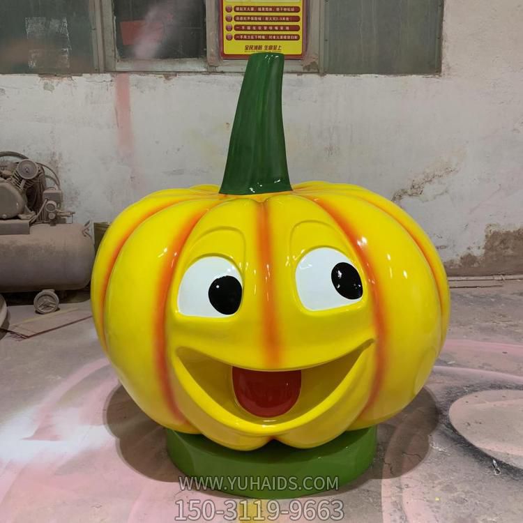 园林搞怪表情玻璃钢卡通南瓜博鱼网页版