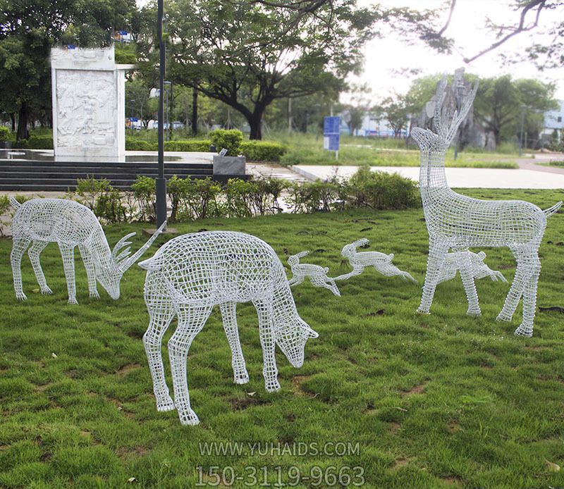 户外草坪镂空工艺梅花鹿博鱼网页版