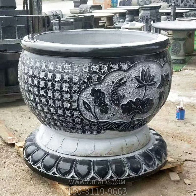 公园景区青石石雕缸博鱼网页版