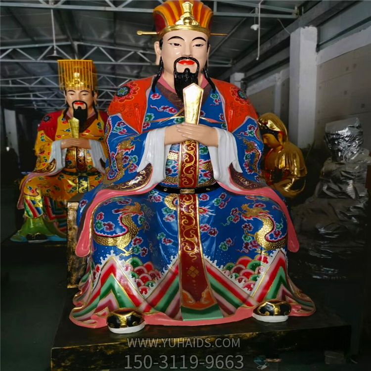 玻璃钢彩绘寺庙神佛泰山神东岳大帝博鱼网页版