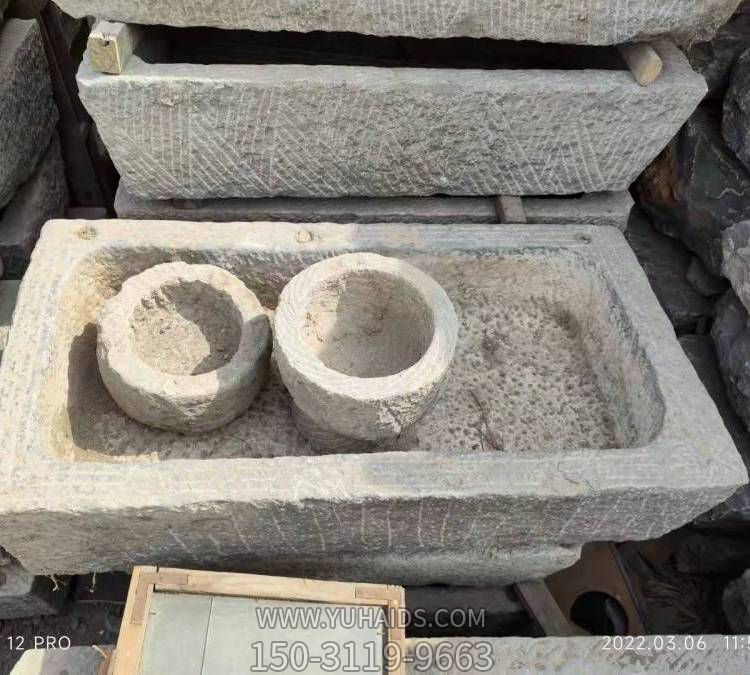 仿古做旧大理石石雕老石槽博鱼网页版