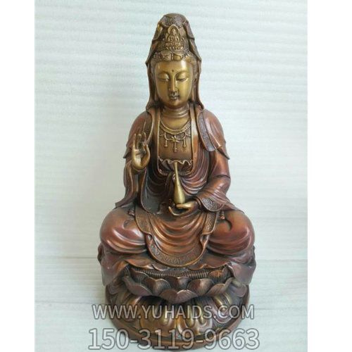 玻璃钢彩绘漆金寺庙菩萨观音博鱼网页版