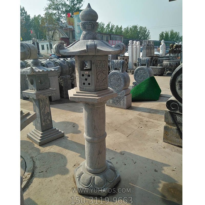 园林户外摆放仿古青石石灯落地灯摆件博鱼网页版