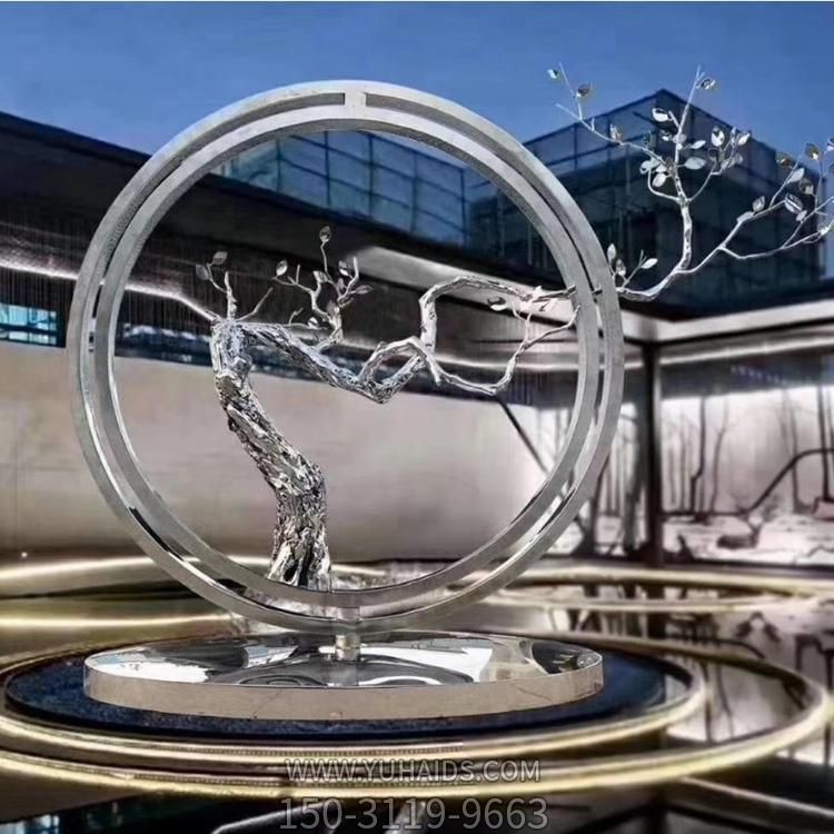园林酒店会所不锈钢创意景观圆环博鱼网页版
