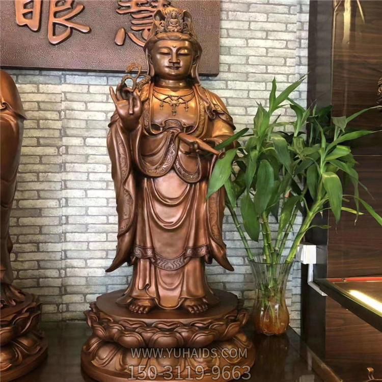 景点寺庙锻铜浮雕观音佛像金属博鱼网页版