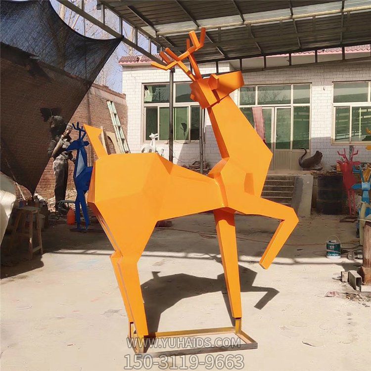 庭院草坪金属梅花鹿装饰摆件博鱼网页版