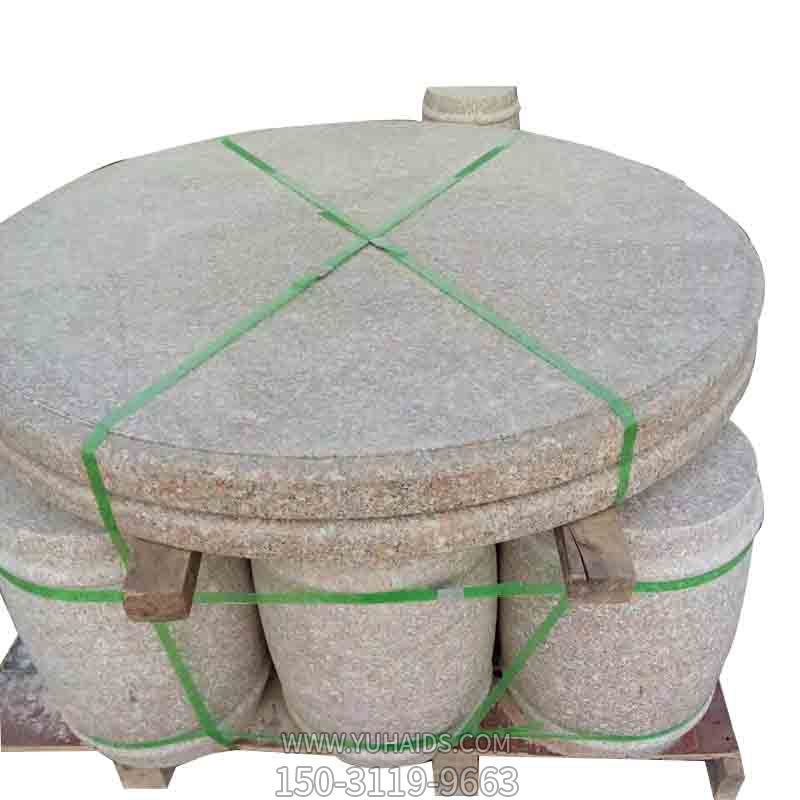 石桌博鱼网页版-公园摆放花岗岩简易纳凉下棋圆石桌石凳