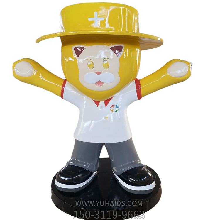 玻璃钢卡通公仔，商超美陈卡通人物博鱼网页版