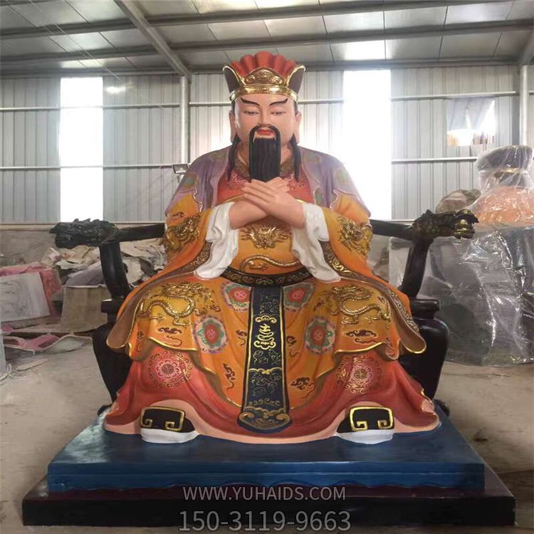 大型寺庙玻璃钢彩绘供奉神佛判官博鱼网页版