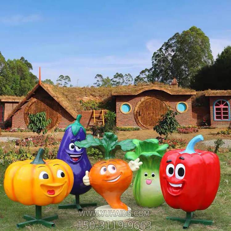 农场玻璃钢卡通蔬菜水果博鱼网页版摆件