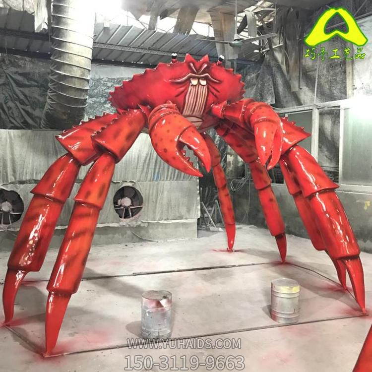 树脂大型卡通乌贼 螃蟹摆件海洋动物主题乐园定制博鱼网页版