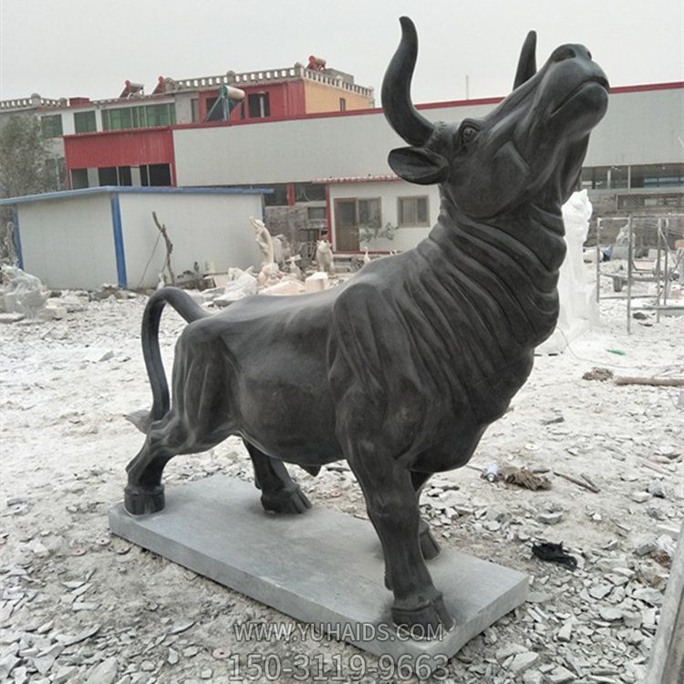 玻璃钢仿铜大型园林景观农耕牛博鱼网页版