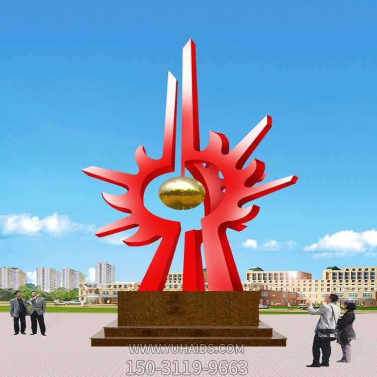 校园户外广场大型不锈钢景观标志博鱼网页版摆件