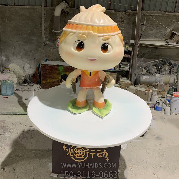 包子店玻璃钢卡通包子博鱼网页版摆件
