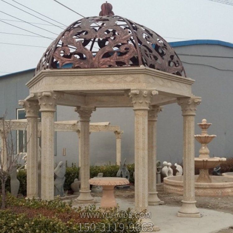 欧式石雕园林户外凉亭博鱼网页版