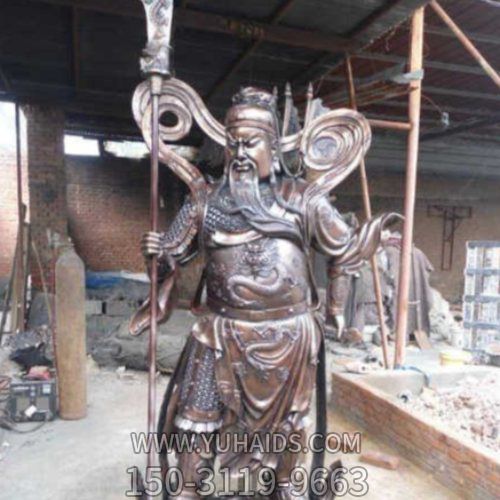 铜雕户外寺庙九龙关公博鱼网页版