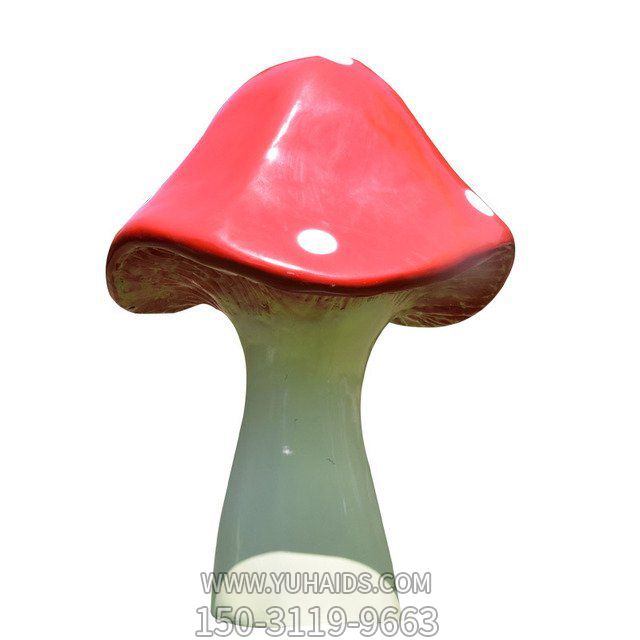 玻璃钢彩绘仿真蘑菇景观摆件博鱼网页版