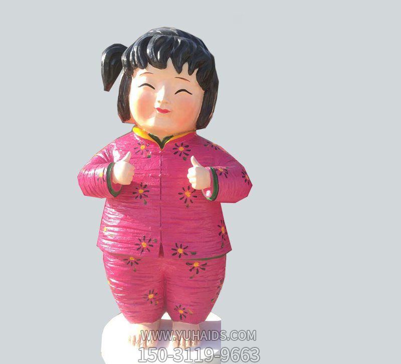 玻璃钢彩绘可爱儿童博鱼网页版