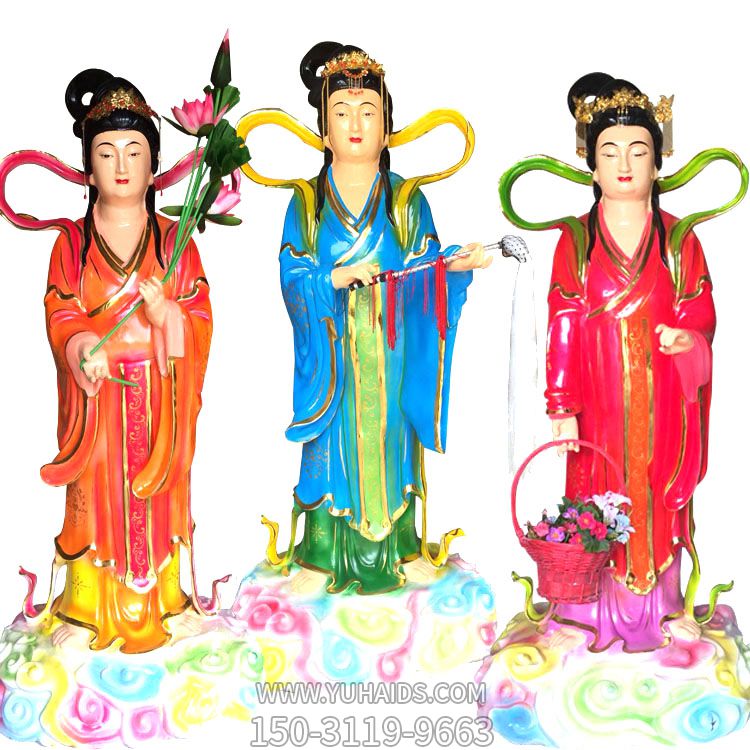 景区仿真玻璃钢七仙女佛像博鱼网页版