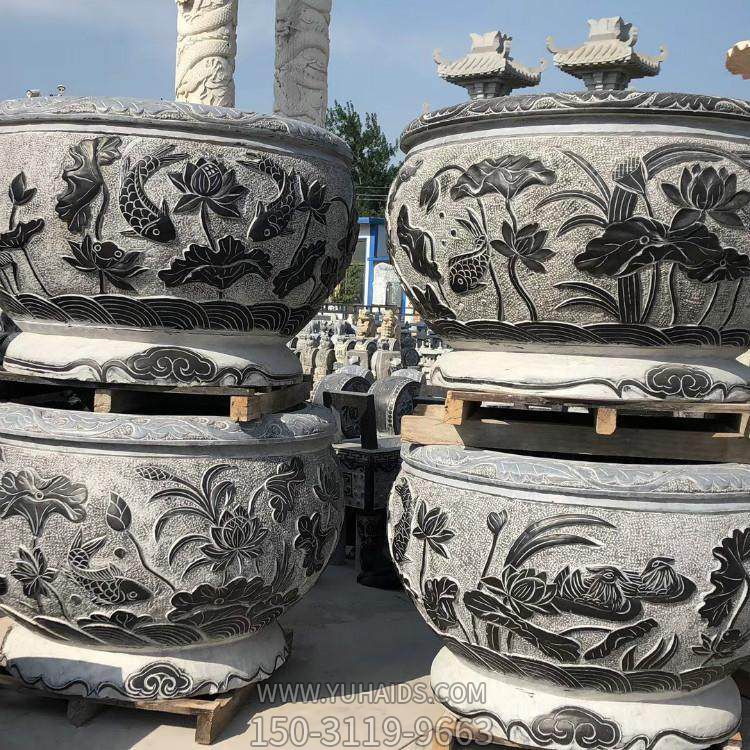 青石石雕户外园林仿古做旧鱼缸博鱼网页版