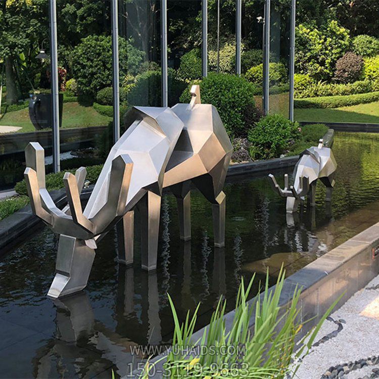 不锈钢几何抽象梅花鹿博鱼网页版