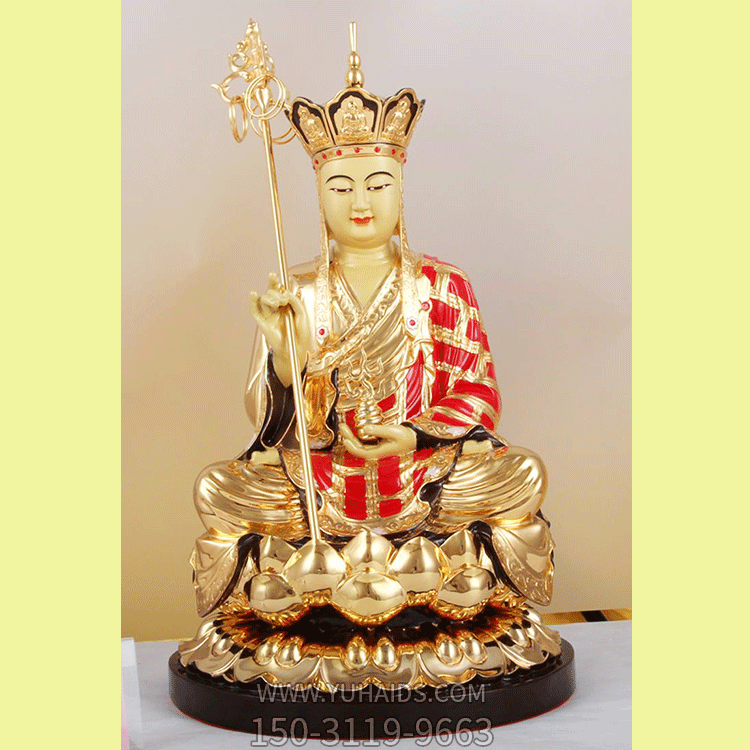 地藏王菩萨鎏金佛像博鱼网页版